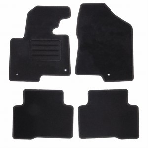 Basic Fussmatten passend für Hyundai Santa Fe III 2012-2018 Schwarz