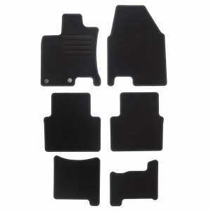 Basic Fussmatten passend für Nissan Qashqai I +2 2008-2013 Schwarz