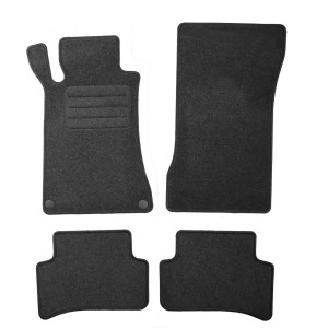 Basic Fussmatten passend für Mercedes-Benz C-Klasse W203 2000-2007 Anthrazit