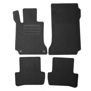 Basic Fussmatten passend für Mercedes-Benz C-Klasse W204 2007-2014 Anthrazit