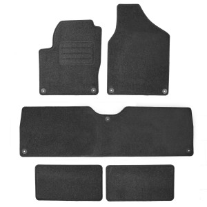 Basic Fussmatten passend für Seat Alhambra I 7-Sitzer 1996-2010 Anthrazit