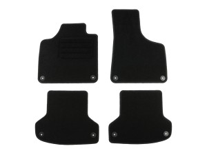 Basic Fussmatten passend für Audi A3 8P 2003-2013 Schwarz