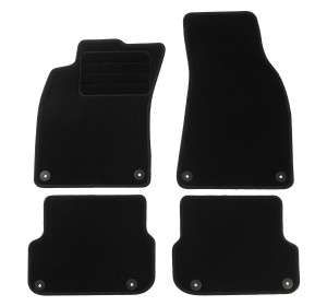 Basic Fussmatten passend für Audi A6 C6 [4F] 2006-2011 Schwarz