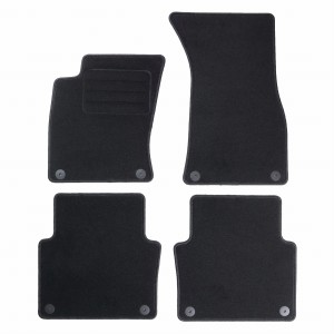 Basic Fussmatten passend für Audi A8 D3 [4E] 2002-2009 Schwarz