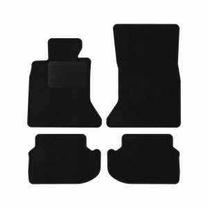 Basic Fussmatten passend für BMW 5 F10 2013-2017 Schwarz