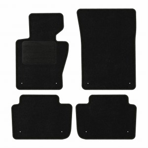 Basic Fussmatten passend für BMW X3 E83 2003-2010 Schwarz