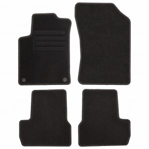Basic Fussmatten passend für Citroen C3 II 2009-2016 Schwarz