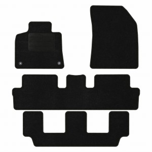 Basic Fussmatten passend für Citroen C4 Grand Picasso II 2013-2018 Schwarz
