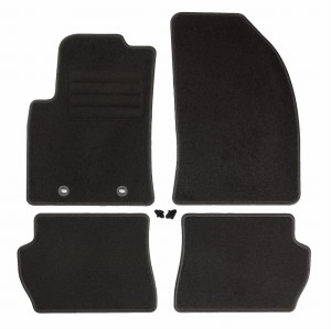Basic Fussmatten passend für Ford Fiesta V 2002-2004 Schwarz