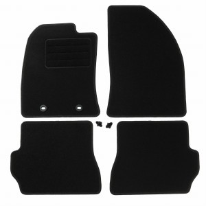 Basic Fussmatten passend für Ford Fiesta V 2004-2008 Schwarz