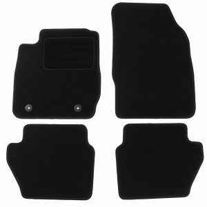 Basic Fussmatten passend für Ford Fiesta VI 2011-2017 Schwarz