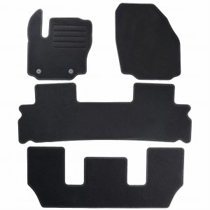Basic Fussmatten passend für Ford Galaxy II 7-Sitzer 2012-2015 Schwarz