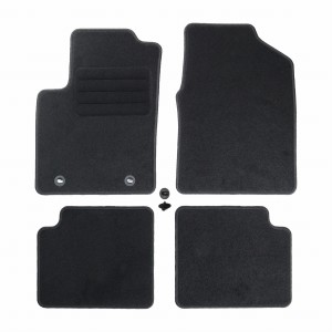 Basic Fussmatten passend für Ford Ka II 2008-2016 Schwarz