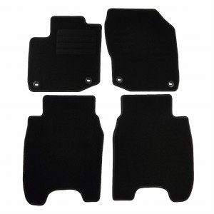 Basic Fussmatten passend für Honda Civic IX BENZIN 2012-2016 Schwarz