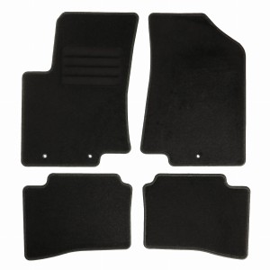 Basic Fussmatten passend für Kia Rio III [UB] 2011-2017 Schwarz
