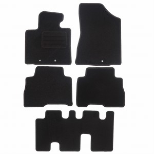 Basic Fussmatten passend für Kia Sorento II 2013-2015 Schwarz