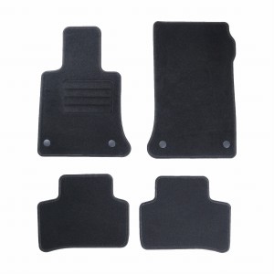 Basic Fussmatten passend für Mercedes-Benz GLK-Klasse X204 2008-2015 Schwarz