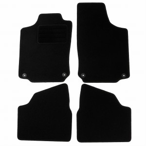 Basic Fussmatten passend für Opel Corsa C 2000-2006 Schwarz