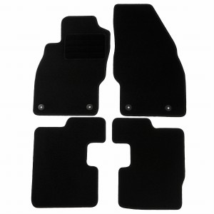 Basic Fussmatten passend für Opel Corsa D 2006-2014 Schwarz