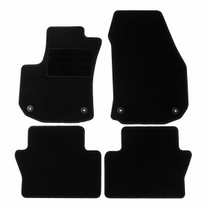 Basic Fussmatten passend für Opel Zafira B 5-Sitzer 2005-2011 Schwarz