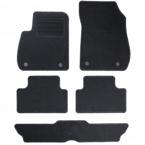 Basic Fussmatten passend für Opel Zafira C 7-Sitzer 2012- Schwarz