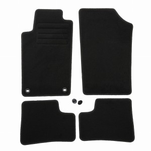 Basic Fussmatten passend für Peugeot 206 (ohne 206+) 1998-2009 Schwarz