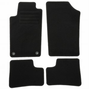 Basic Fussmatten passend für Peugeot 206+ 2009-2012 Schwarz