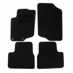 Basic Fussmatten passend für Peugeot 207 2006-2012 Schwarz