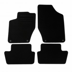 Basic Fussmatten passend für Peugeot 308 I 2007-2013 Schwarz
