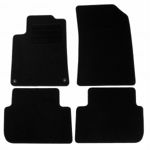 Basic Fussmatten passend für Peugeot 407 2004-2011 Schwarz