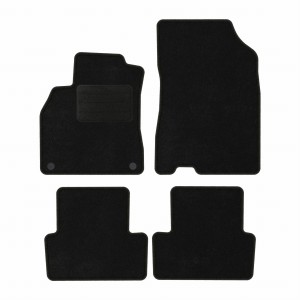 Basic Fussmatten passend für Renault Fluence 2009-2016 Schwarz