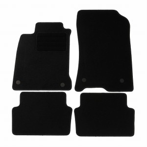 Basic Fussmatten passend für Renault Laguna III 2007-2015 Schwarz