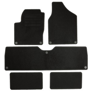 Basic Fussmatten passend für Seat Alhambra I 7-Sitzer 1996-2010 Schwarz