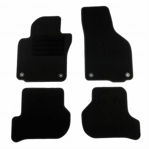 Basic Fussmatten passend für Seat Leon II 2005-2012 Schwarz