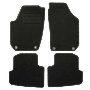 Basic Fussmatten passend für Skoda Fabia II 2006-2014 Schwarz
