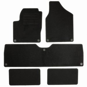 Basic Fussmatten passend für VW Sharan I 7-Sitzer 1995-2010 Schwarz