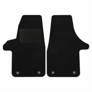 Basic Fussmatten passend für VW Transporter T5 [Multivan Caravelle] 2003-2015 Schwarz