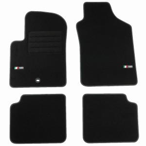 Logo Fussmatten passend für Fiat 500 2007-