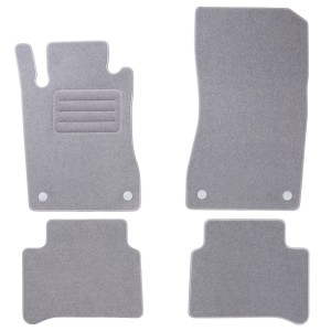 Basic Fussmatten passend für Mercedes-Benz E-Klasse W211 2002-2009 Grau