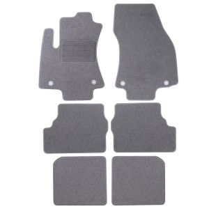 Basic Fussmatten passend für Opel Zafira A 7-Sitzer 1999-2005 Grau