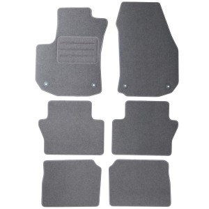 Basic Fussmatten passend für Opel Zafira B 7-Sitzer 2005-2011 Grau