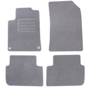 Basic Fussmatten passend für Peugeot 407 2004-2011 Grau