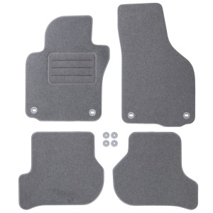 Basic Fussmatten passend für Skoda Octavia II [1Z] 2004-2013 Grau