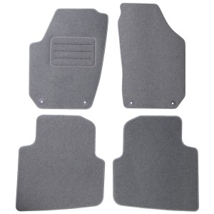 Basic Fussmatten passend für Skoda Roomster 2006-2015 Grau
