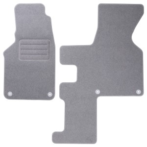 Basic Fussmatten passend für VW Transporter T4 Automatikgetriebe [Multivan Caravelle] 1990-2003 Grau