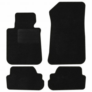 Basic Fussmatten passend für BMW 1 E88 Cabrio 2007-2013 Schwarz